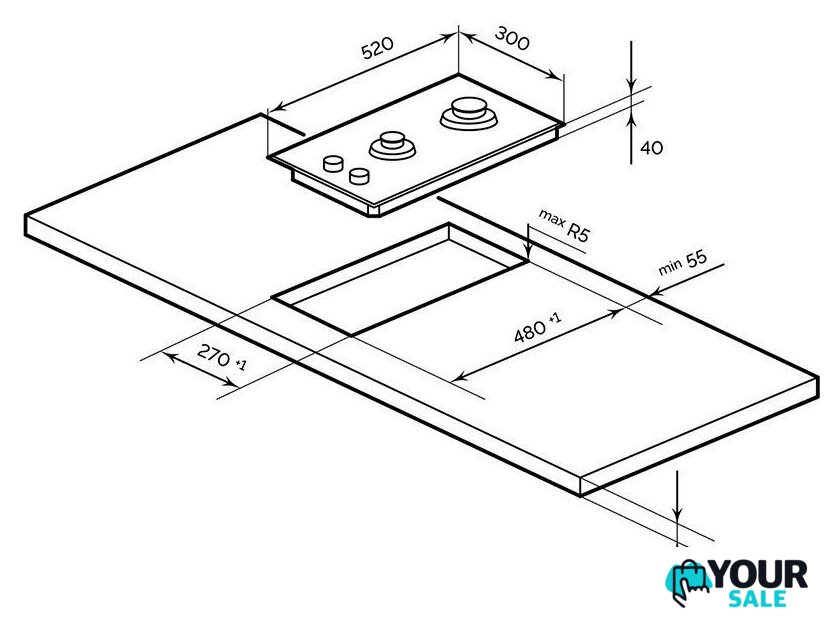 Варочная панель LEX GVG 323A BBL - Изображение №6 — Интернет-магазин Your Sale