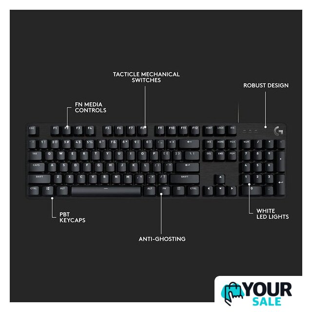 Клавиатура Logitech G412 SE 920-010440 (нет кириллицы) - Изображение №3 — Интернет-магазин Your Sale