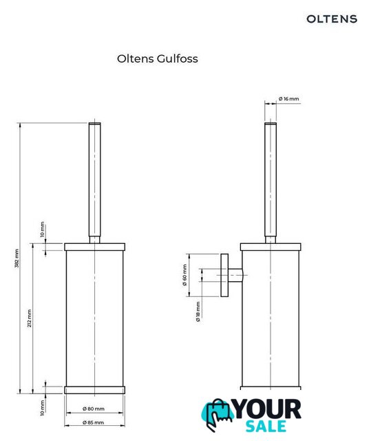 Держатель для ершика Oltens Gulfoss 82100300 - Изображение №1 — Интернет-магазин Your Sale