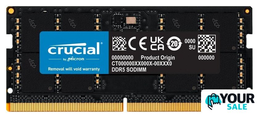 Оперативная память Crucial 2x32ГБ DDR5 SODIMM 4800 МГц CT2K32G48C40S5 - Изображение №1 — Интернет-магазин Your Sale