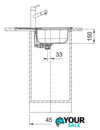 Кухонная мойка Franke Spark SKN 611-62/44 101.0712.227 (нержавеющая сталь) - Изображение №4 — Интернет-магазин Your Sale