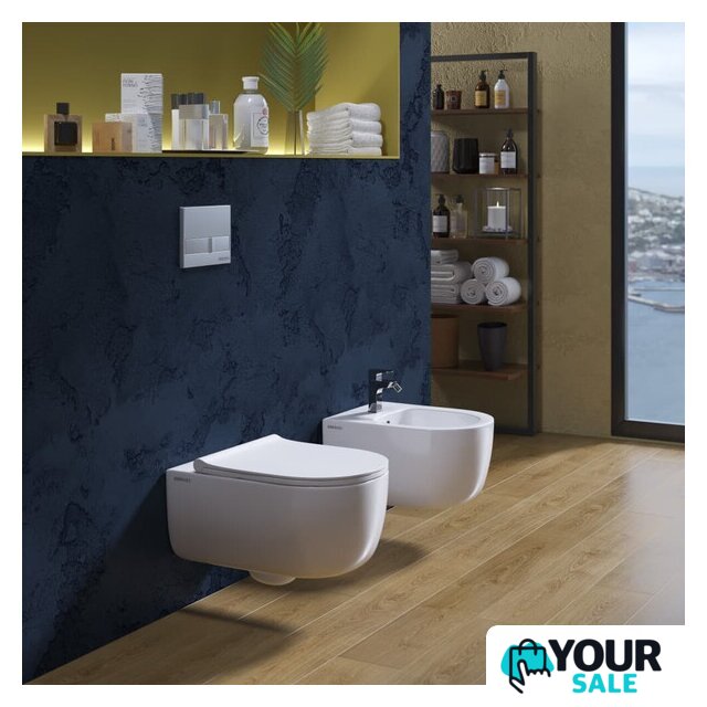 Унитаз подвесной Berges Wasserhaus Ego XL Rimless + Toma Slim SO + Novum525 + L3 043203 - Изображение №9 — Интернет-магазин Your Sale