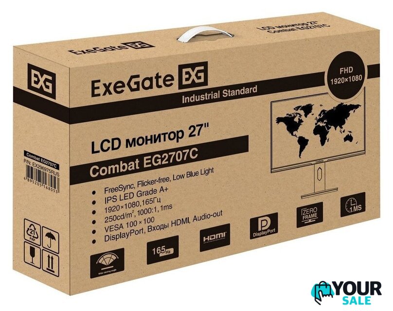 Игровой монитор ExeGate Combat EG2707C EX296975RUS - Изображение №10 — Интернет-магазин Your Sale