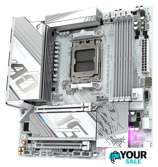 Материнская плата Gigabyte X870M Aorus Elite WiFi7 Ice - Изображение №3 — Интернет-магазин Your Sale