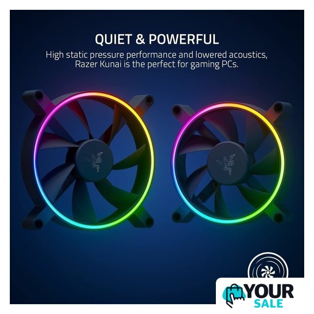 Комплект вентиляторов для корпуса Razer Kunai Chroma 140mm 3 Fans RC21-01810200-R3M1 - Изображение №2 — Интернет-магазин Your Sale