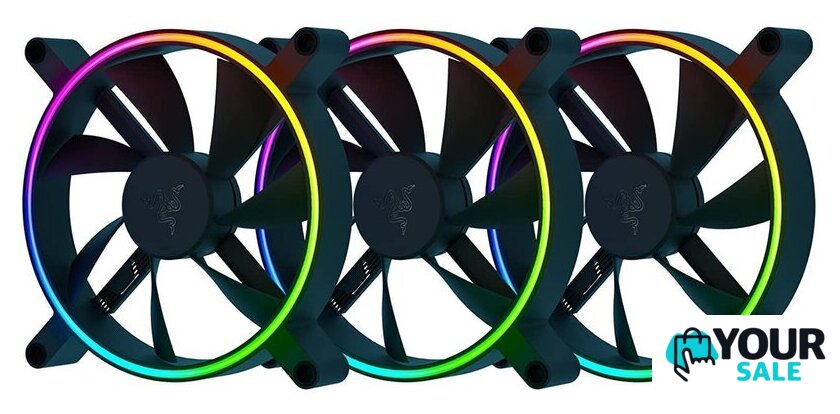 Комплект вентиляторов для корпуса Razer Kunai Chroma 140mm 3 Fans RC21-01810200-R3M1 - Изображение №1 — Интернет-магазин Your Sale
