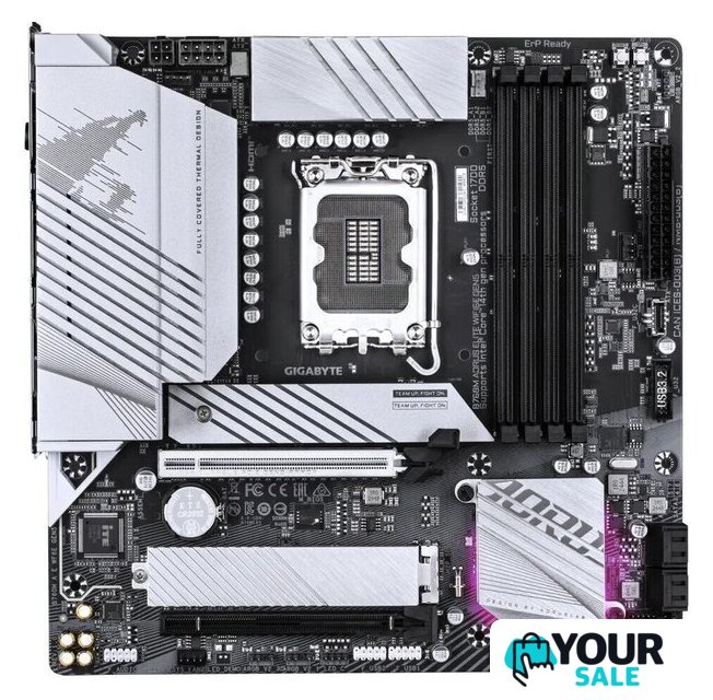 Материнская плата Gigabyte B760M Aorus Elite WiFi6E Gen5 - Изображение №1 — Интернет-магазин Your Sale