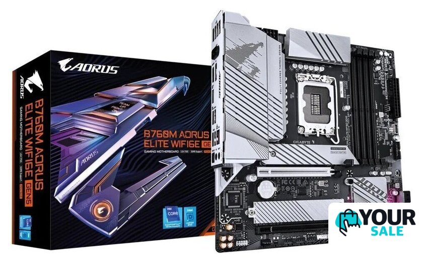 Материнская плата Gigabyte B760M Aorus Elite WiFi6E Gen5 - Изображение №4 — Интернет-магазин Your Sale