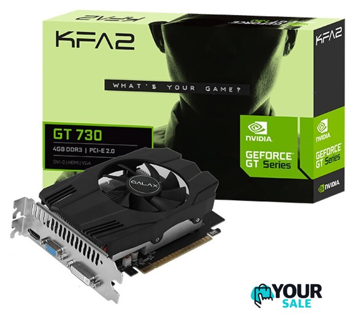 Видеокарта KFA2 GeForce GT 730 4GB DDR3 73GQF8HX00HK - Изображение №3 — Интернет-магазин Your Sale