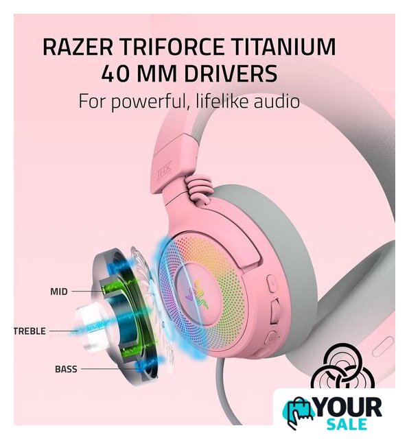 Наушники Razer Kraken Kitty V3 Pro (розовый) - Изображение №8 — Интернет-магазин Your Sale