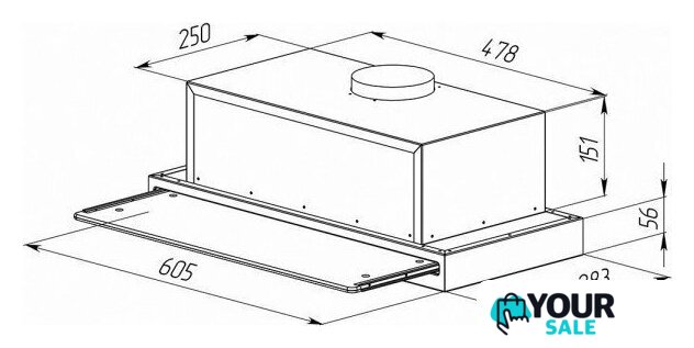Кухонная вытяжка Zigmund & Shtain K 015.6 W - Изображение №2 — Интернет-магазин Your Sale