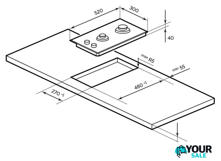 Варочная панель LEX GVG 324 BBL - Изображение №4 — Интернет-магазин Your Sale