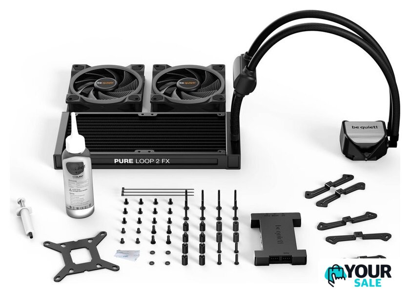 Система жидкостного охлаждения для процессора be quiet! Pure Loop 2 FX 240mm BW013 - Изображение №2 — Интернет-магазин Your Sale