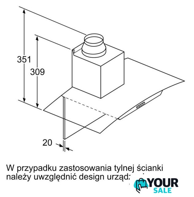 Кухонная вытяжка Bosch Serie 4 DWA66DM50 - Изображение №6 — Интернет-магазин Your Sale