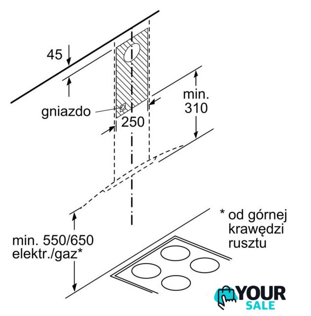 Кухонная вытяжка Bosch Serie 4 DWA66DM50 - Изображение №8 — Интернет-магазин Your Sale