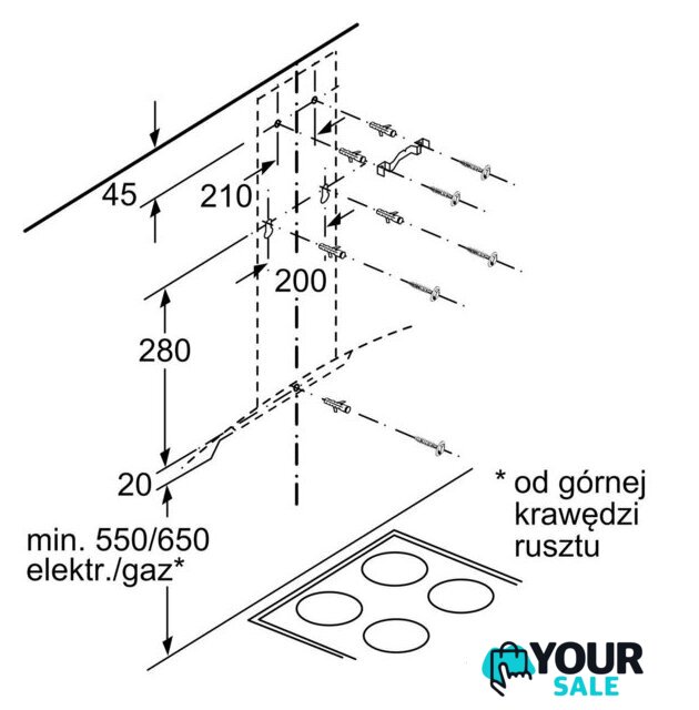 Кухонная вытяжка Bosch Serie 4 DWA66DM50 - Изображение №7 — Интернет-магазин Your Sale