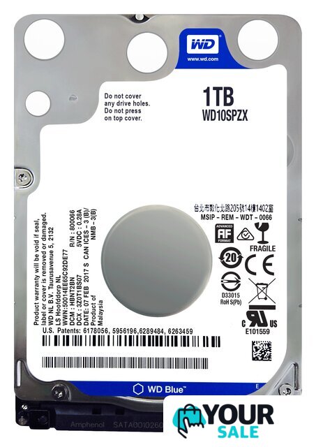Жесткий диск WD Blue 1TB [WD10SPZX] - Изображение №1 — Интернет-магазин Your Sale