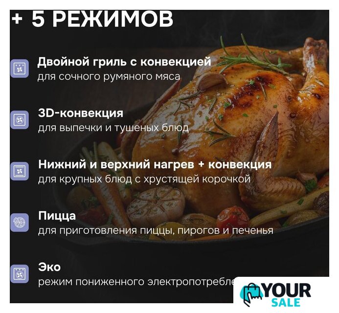 Электрический духовой шкаф Zigmund & Shtain E 133 B - Изображение №15 — Интернет-магазин Your Sale