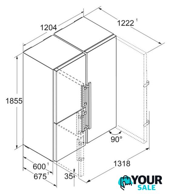 Комбинация side by side Liebherr XRCsd 5255 Prime BioFresh NoFrost - Изображение №6 — Интернет-магазин Your Sale