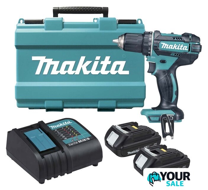 Дрель-шуруповерт Makita DDF482SYE (с 2-мя АКБ) - Изображение №1 — Интернет-магазин Your Sale