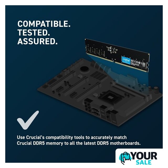 Оперативная память Crucial 8ГБ DDR5 5600 МГц CT8G56C46U5 - Изображение №5 — Интернет-магазин Your Sale