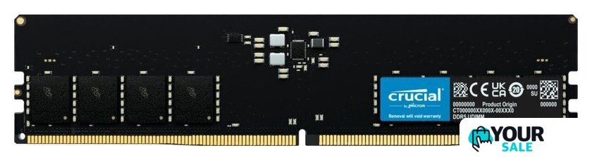 Оперативная память Crucial 8ГБ DDR5 5600 МГц CT8G56C46U5 - Изображение №1 — Интернет-магазин Your Sale