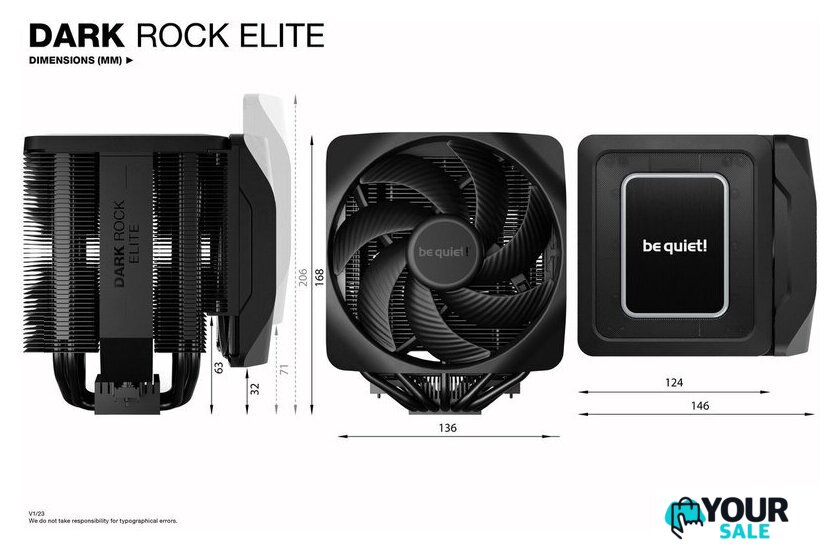 Кулер для процессора be quiet! Dark Rock Elite BK037 - Изображение №3 — Интернет-магазин Your Sale