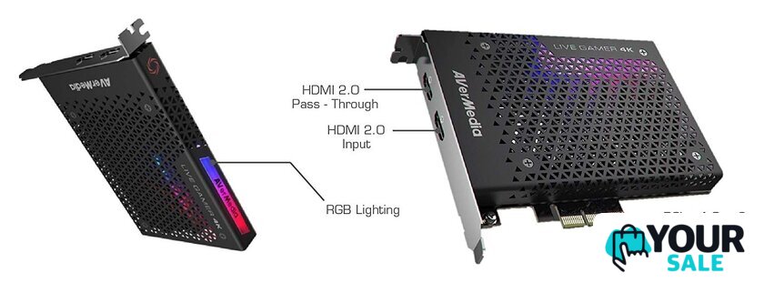 Карта видеозахвата AverMedia Live Gamer 4K GC573 - Изображение №4 — Интернет-магазин Your Sale