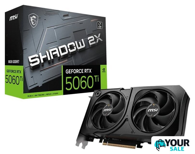 Видеокарта MSI GeForce RTX 5060 Ti 8G Shadow 2X OC Plus - Изображение №5 — Интернет-магазин Your Sale