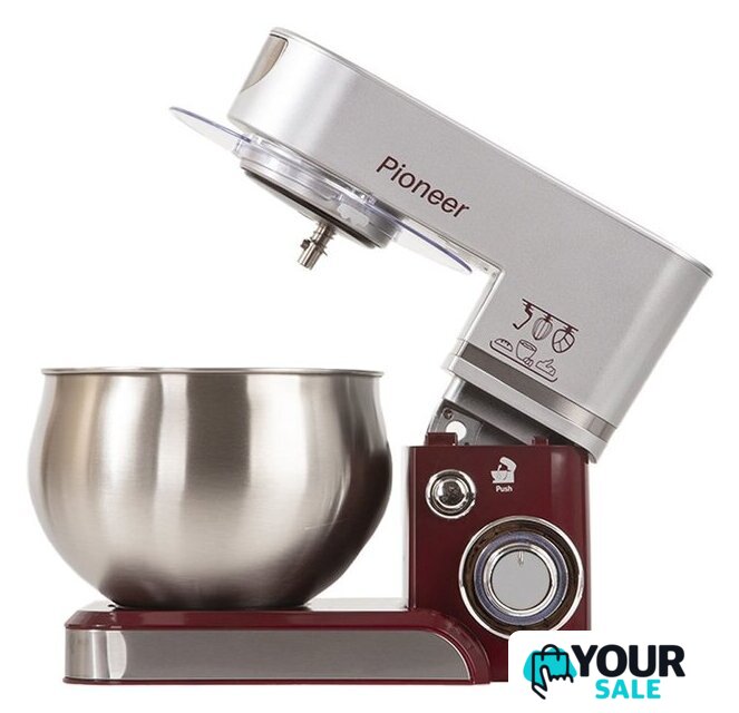 Планетарный миксер Pioneer MX322 Wine Maroon - Изображение №3 — Интернет-магазин Your Sale