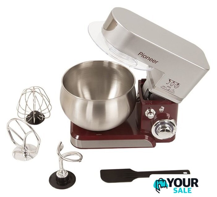 Планетарный миксер Pioneer MX322 Wine Maroon - Изображение №6 — Интернет-магазин Your Sale