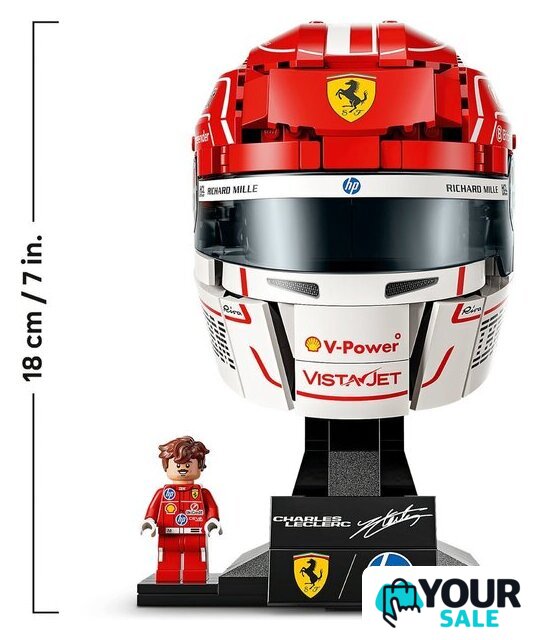 Конструктор LEGO Editions 43014 Шлем Шарля Леклера команды Scuderia Ferrari HP - Изображение №5 — Интернет-магазин Your Sale