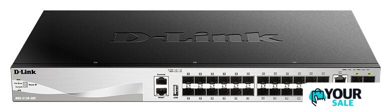 Управляемый коммутатор 3-го уровня D-Link DGS-3130-30S/B1A - Изображение №1 — Интернет-магазин Your Sale