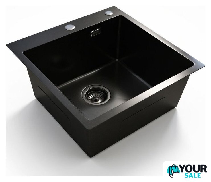 Кухонная мойка Blantek LS-5050STB Stone texture black - Изображение №1 — Интернет-магазин Your Sale