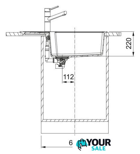 Кухонная мойка Franke Urban UBG 611-78 XL 114.0741.209 (оникс) - Изображение №4 — Интернет-магазин Your Sale