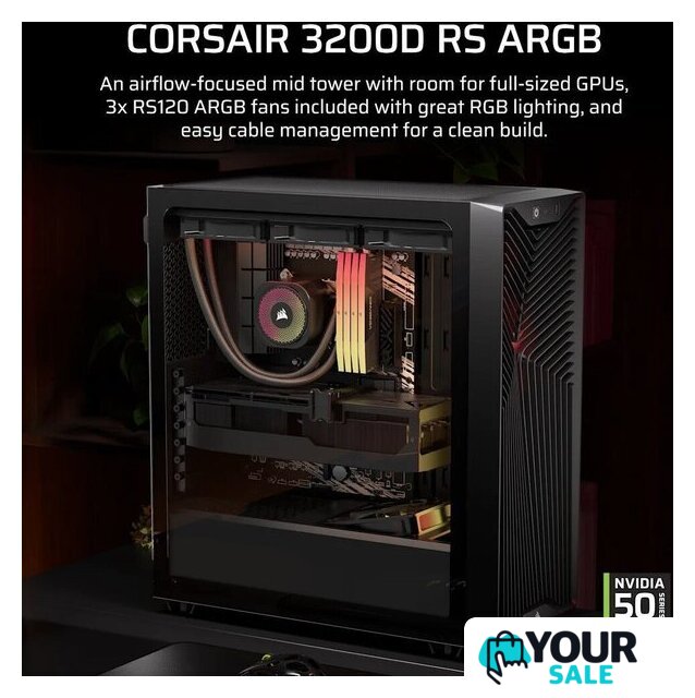 Корпус Corsair 3200D RS ARGB CC-9011344-WW - Изображение №2 — Интернет-магазин Your Sale