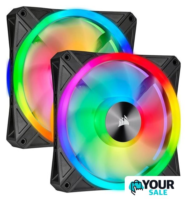 Комплект вентиляторов для корпуса Corsair iCUE QL140 RGB Dual Pack CO-9050100-WW - Изображение №1 — Интернет-магазин Your Sale