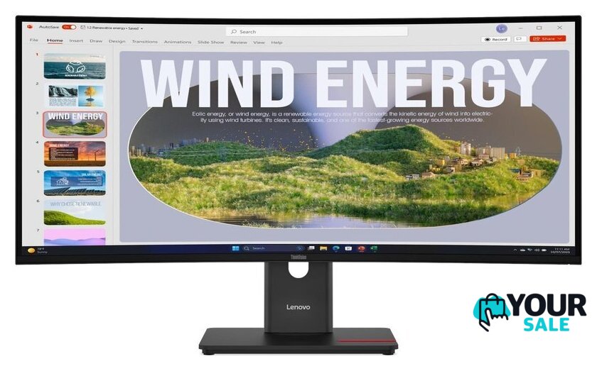 Монитор Lenovo ThinkVision T34WD-40 64AEGAT1UK - Изображение №1 — Интернет-магазин Your Sale