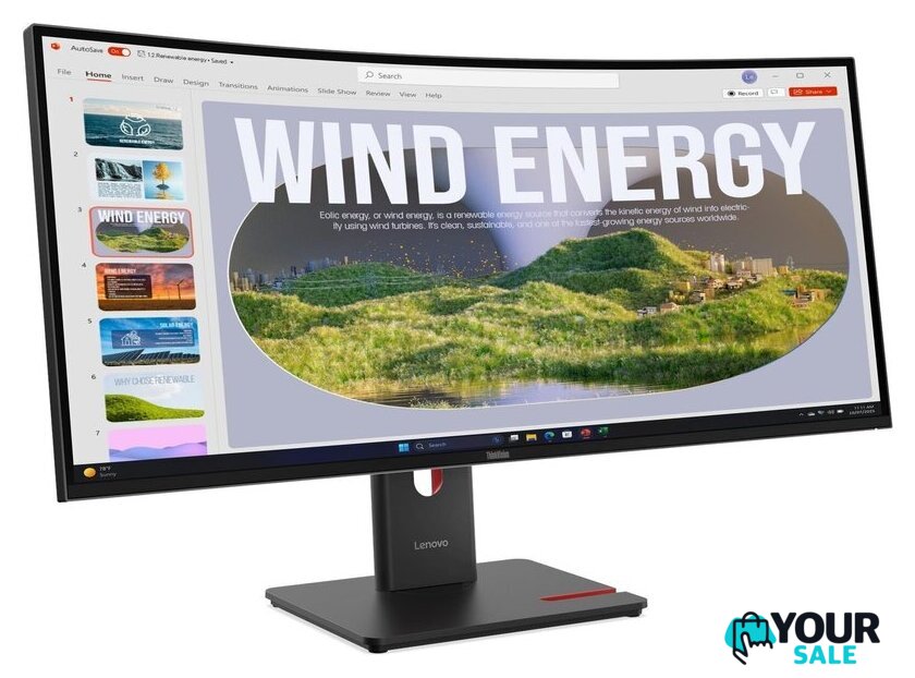 Монитор Lenovo ThinkVision T34WD-40 64AEGAT1UK - Изображение №2 — Интернет-магазин Your Sale