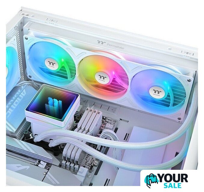 Система жидкостного охлаждения для процессора Thermaltake TH360 V3 ARGB Sync Snow Edition CL-W468-PL12SW-A - Изображение №5 — Интернет-магазин Your Sale