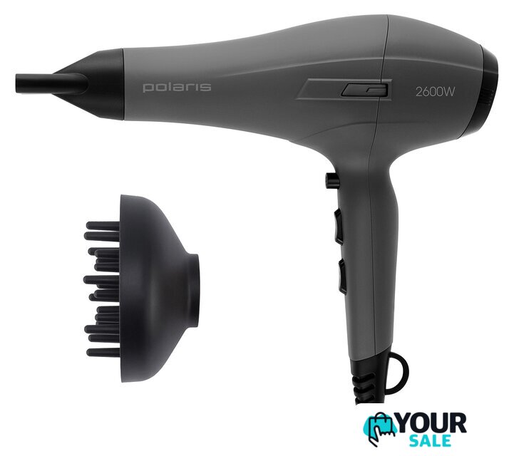 Фен Polaris PHD 2600ACi Salon Hair (серый) - Изображение №1 — Интернет-магазин Your Sale