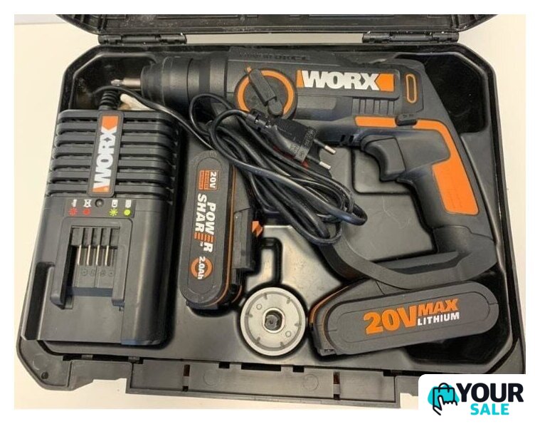 Перфоратор Worx WX390.1 (с 2-мя АКБ, кейс) - Изображение №5 — Интернет-магазин Your Sale