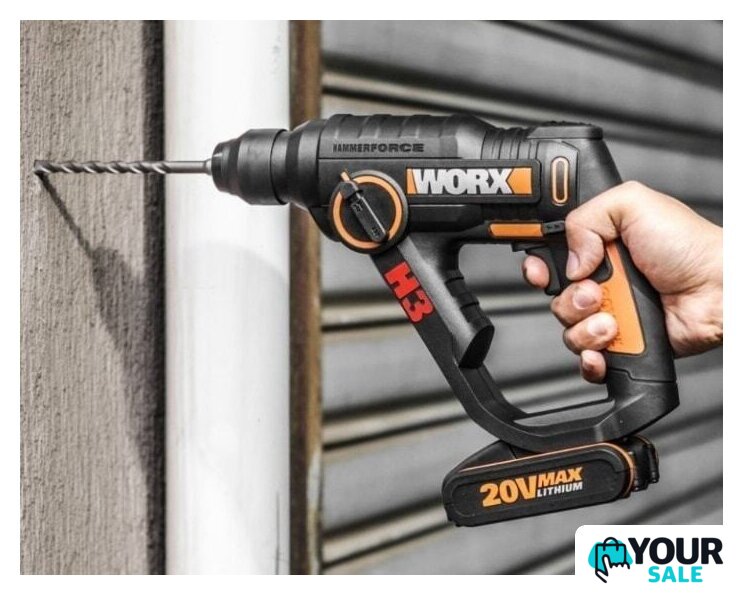 Перфоратор Worx WX390.1 (с 2-мя АКБ, кейс) - Изображение №2 — Интернет-магазин Your Sale