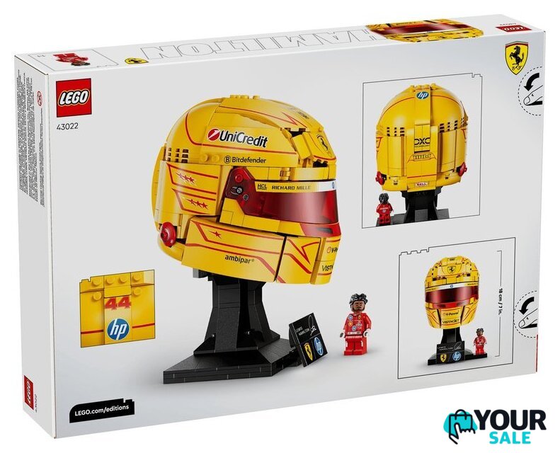 Конструктор LEGO Editions 43022 Шлем Льюиса Хэмилтона команды Scuderia Ferrari HP - Изображение №12 — Интернет-магазин Your Sale