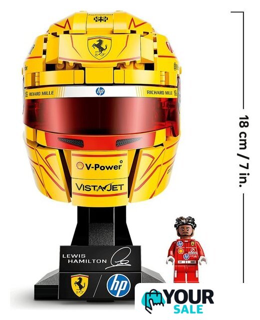 Конструктор LEGO Editions 43022 Шлем Льюиса Хэмилтона команды Scuderia Ferrari HP - Изображение №6 — Интернет-магазин Your Sale