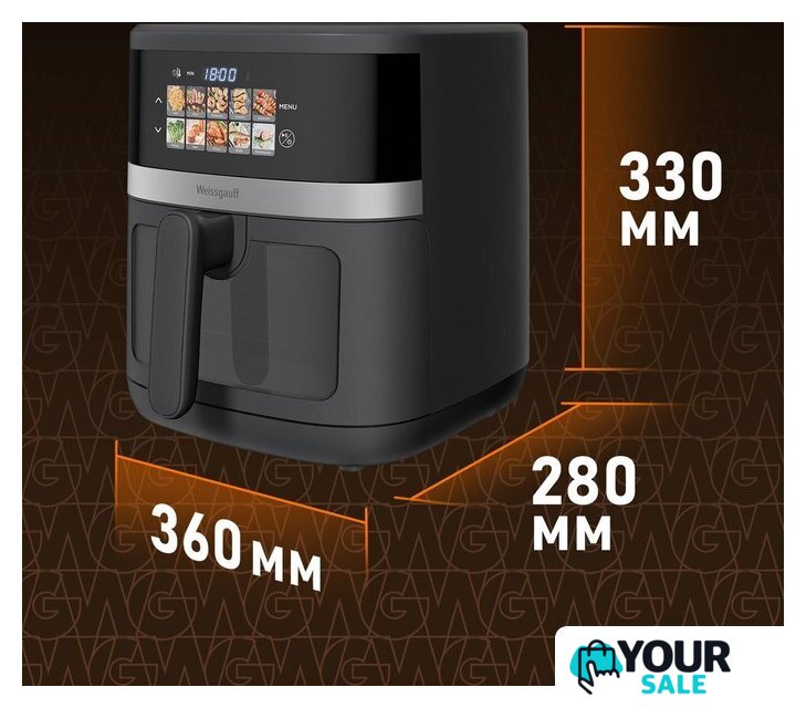 Аэрогриль (аэрофритюрница) Weissgauff WAF 726 DS Digital OptiFry - Изображение №20 — Интернет-магазин Your Sale