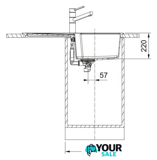 Кухонная мойка Franke Urban UBG 611-78 XL 114.0741.210 (оникс) - Изображение №3 — Интернет-магазин Your Sale