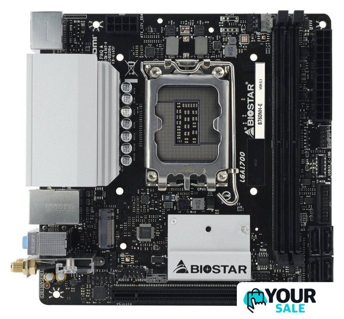 Материнская плата BIOSTAR B760NH-E Ver. 5.1 - Изображение №1 — Интернет-магазин Your Sale