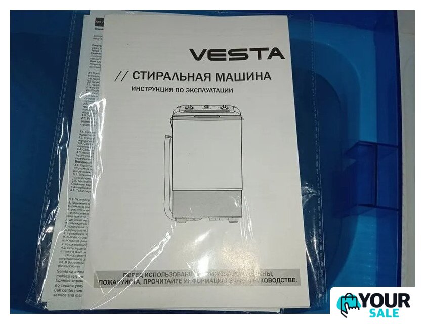 Активаторная стиральная машина Vesta WME60P (белый/синий) - Изображение №20 — Интернет-магазин Your Sale