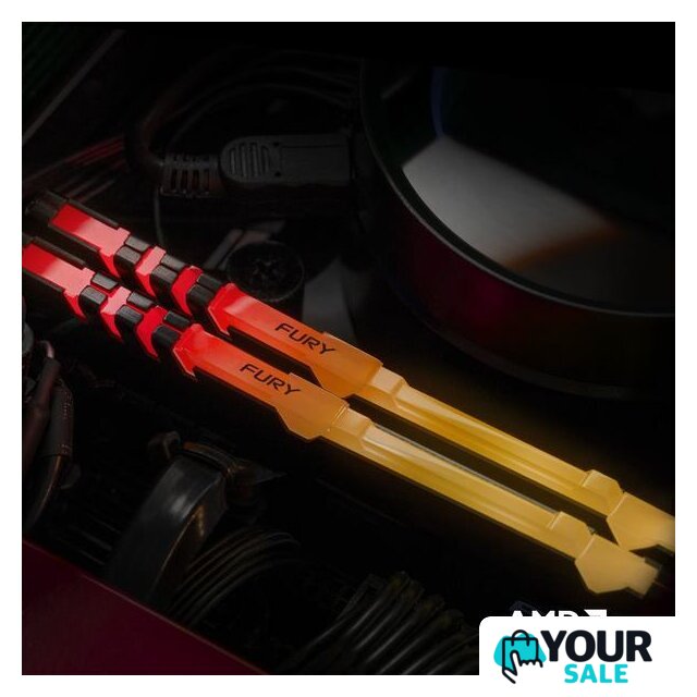 Оперативная память Kingston FURY Beast RGB 8ГБ DDR4 3200 МГц KF432C16BB2A/8 - Изображение №6 — Интернет-магазин Your Sale